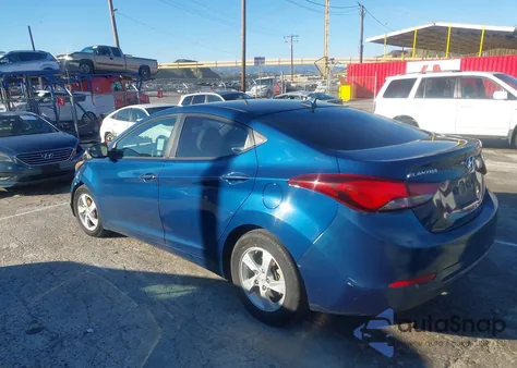 2014 Hyundai Elantra Se from USA, damaged, VIN KMHDH4AE9EU206814